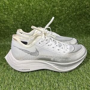 Nike ZoomX Vaporfly Next% 2 White Black Women Running Shoes CU4123-100 Sz 8